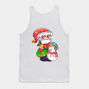 cute santa clause on christmas Tank Top